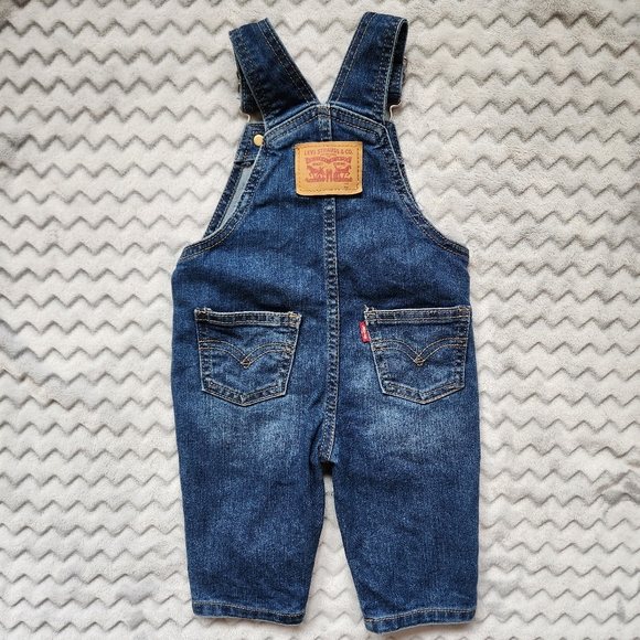 Levi's Baby 6m Denim Overall Bib Pants ECU - Picture 2 of 6
